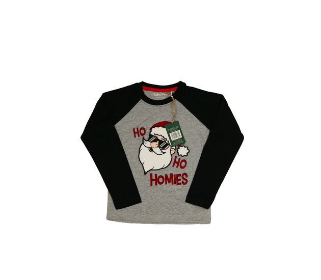 Nové šedo-černé vánoční triko 