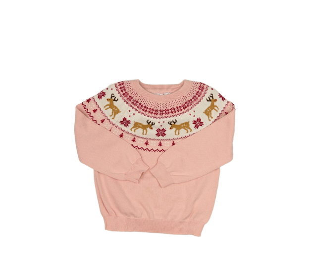 Růžový vánoční svetr Primark