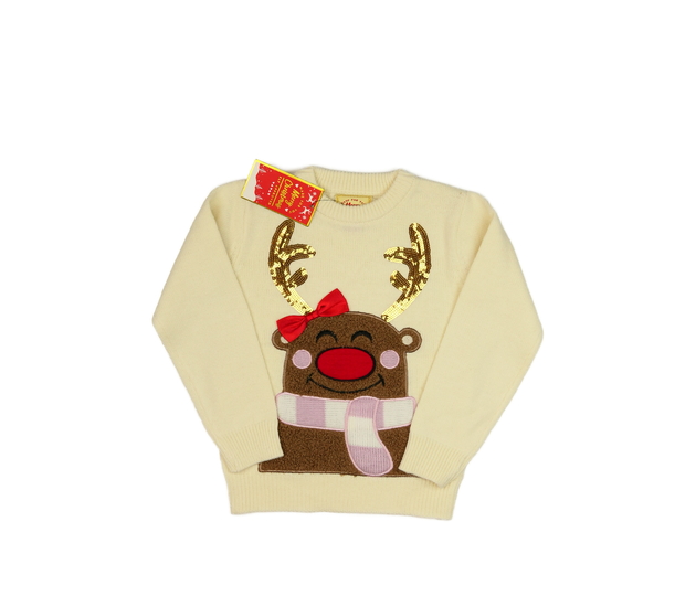 Nový žlutý vánoční svetr