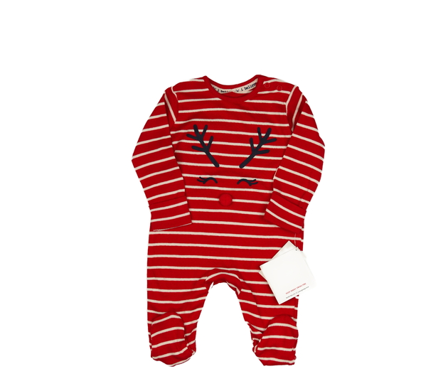 Nový pruhovaný vánoční overal George