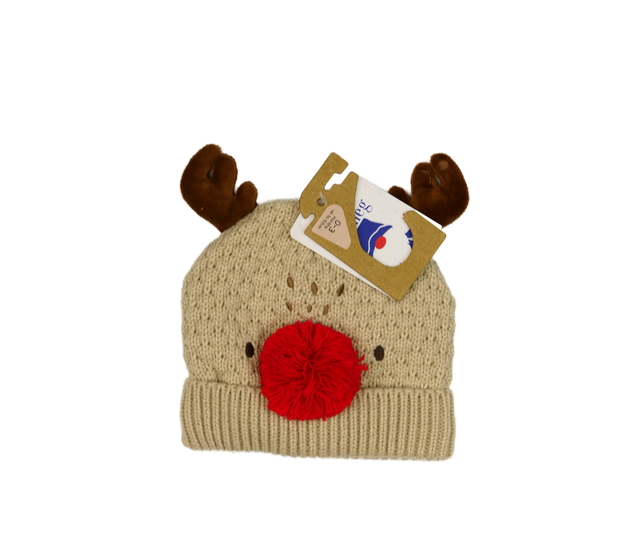 Nová hnědá vánoční čepice Nutmeg