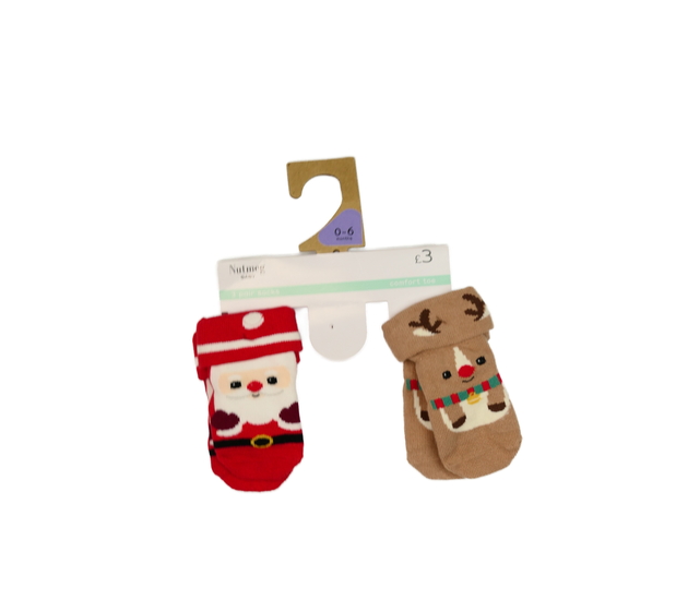 Nové vánoční ponožky 2 páry Nutmeg
