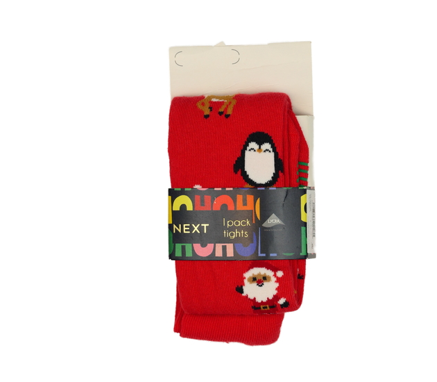 Nové červené vánoční punčocháče Next