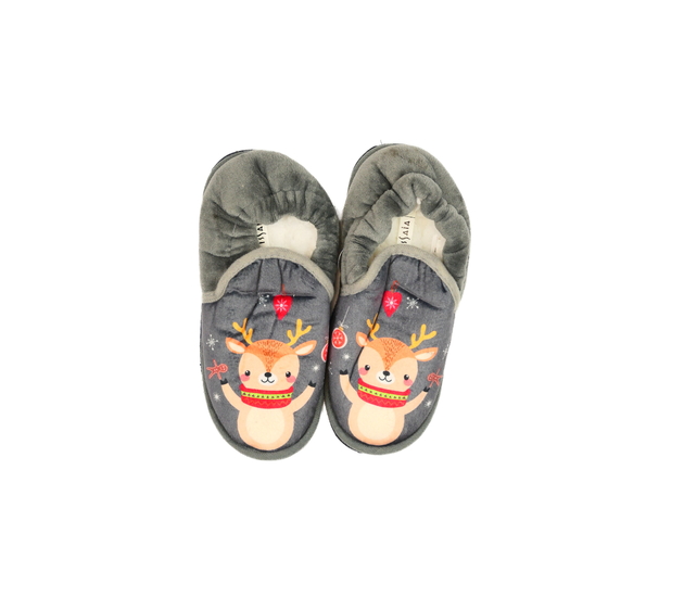 Nové šedé vyteplené vánoční bačkory EUR 34