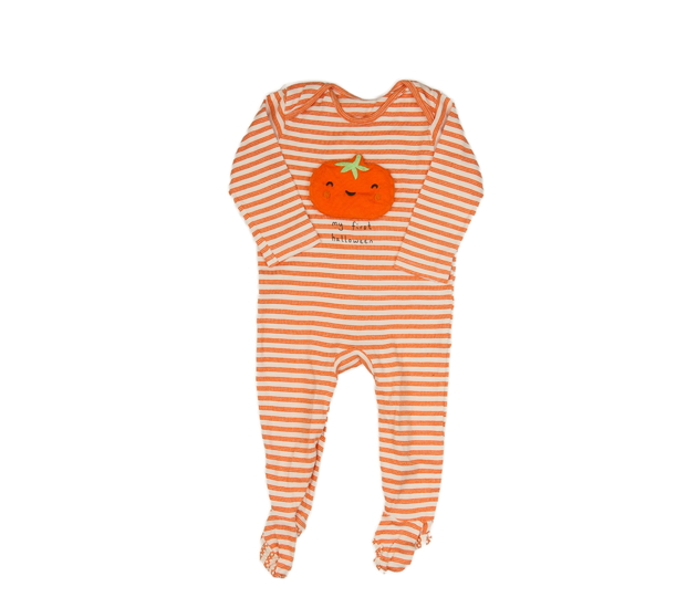 Pruhovaný halloween overal s dýní George