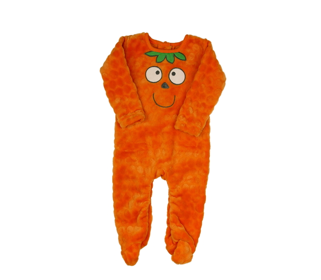 Oranžový teplejší halloween overal 