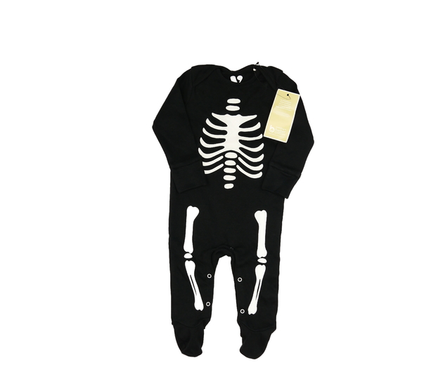 Nový černý halloween overal s kostrou 