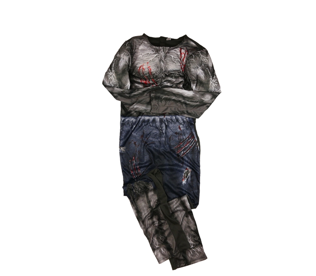 Halloween overal vlkodlak s vycpávkami