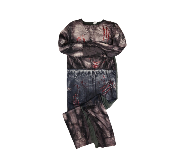 Halloween overal vlkodlak s vycpávkami