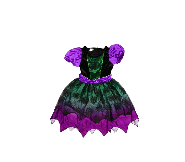 Tmavé halloween čarodějnické šaty 