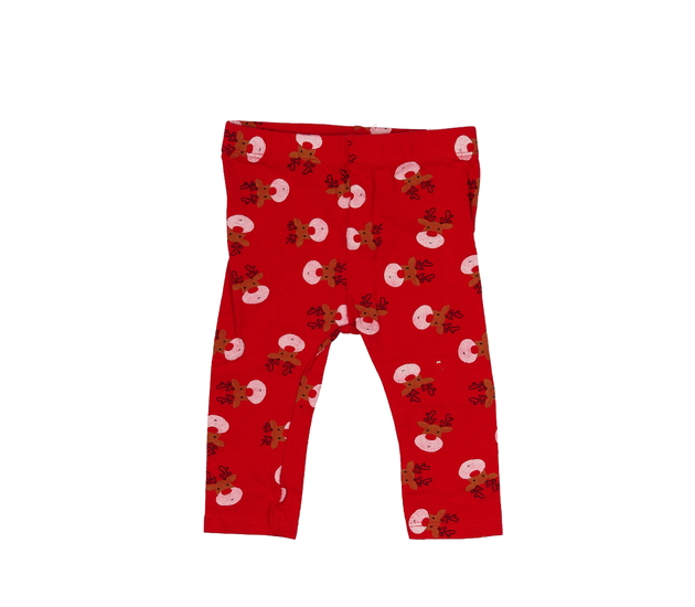 Červené vánoční legíny 