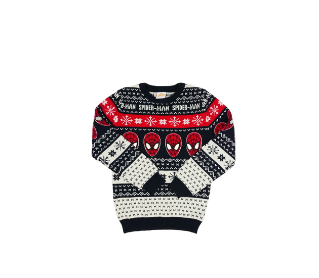 Tmavý vánoční svetr Spider-man Primark