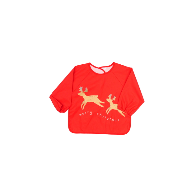 Červený vánoční bryndák s rukávky George