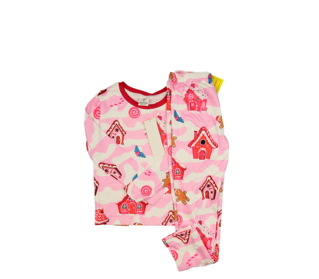 Nové růžové vánoční pyžamo 