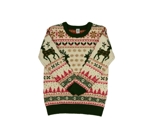 Vzorovaný vánoční svetr Tu