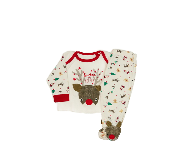 Vánoční pyžámko capáčky a triko Tu