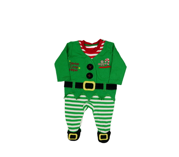 Zelený vánoční overal pomocník George
