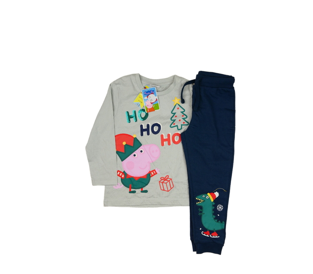 Nový vánoční set triko a tepláky Prasátko Pepa