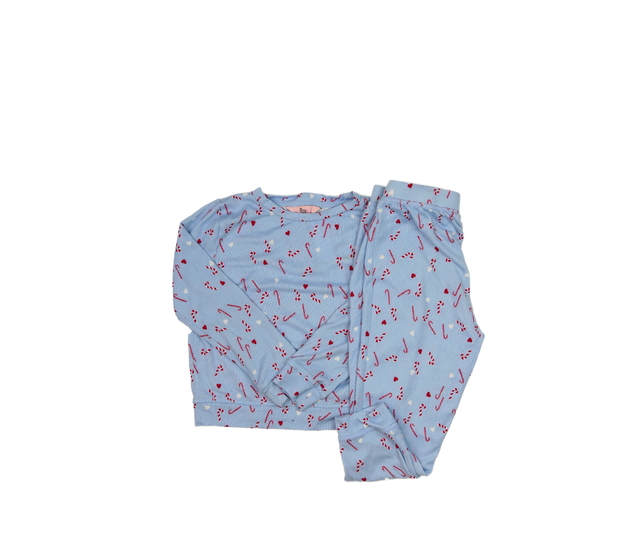 Modré vánoční pyžamo 