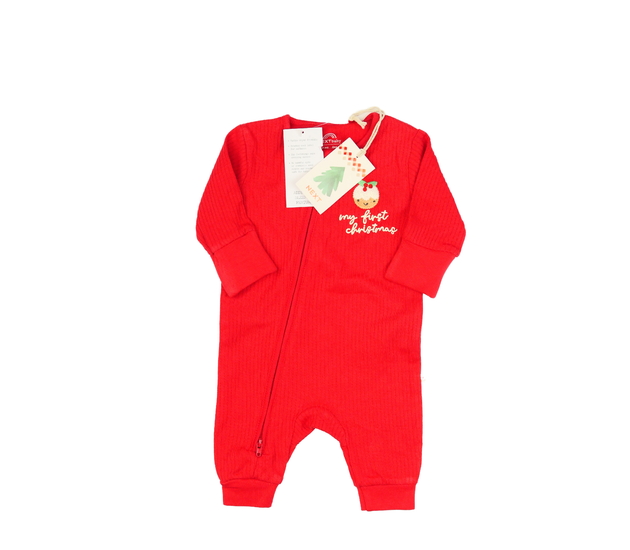 Nový červený vánoční overal Next