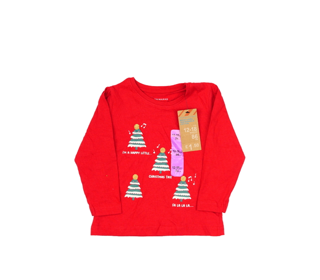 Nové červené vánoční triko Primark