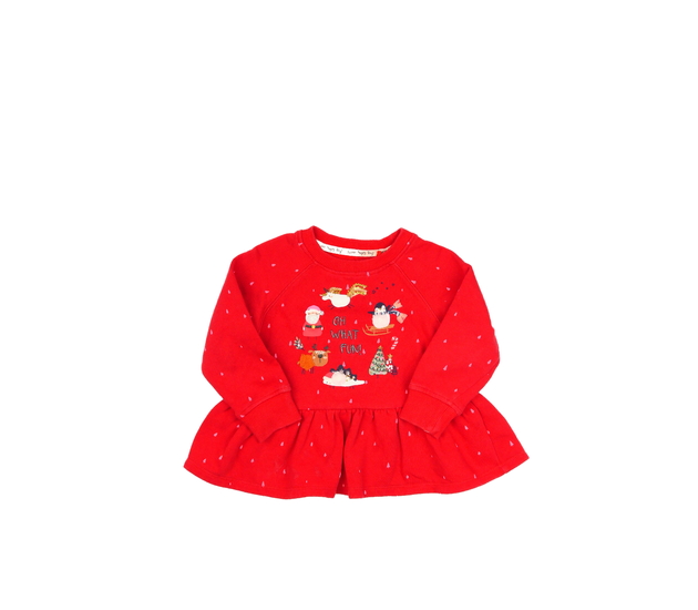 Červená vánoční mikina Next