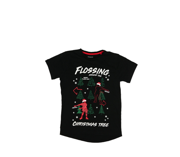 Černé vánoční triko Primark