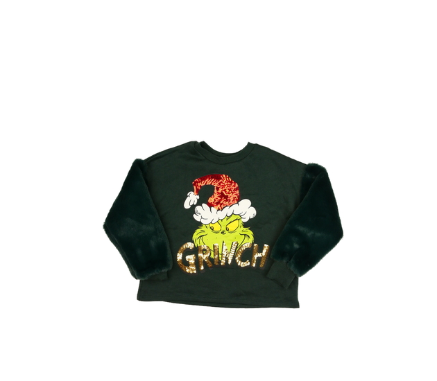 Nová tmavě zelená mikina Grinch