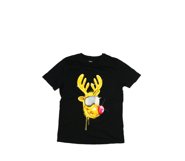 Černé triko se sobem Next