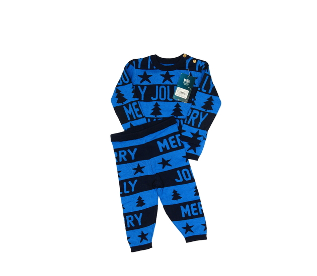 Nový modrý svetrový set Tu