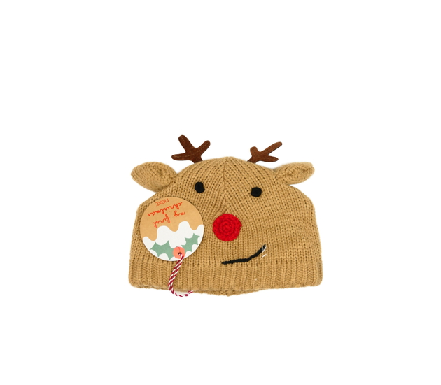 Nová hnědá vánoční čepice Next