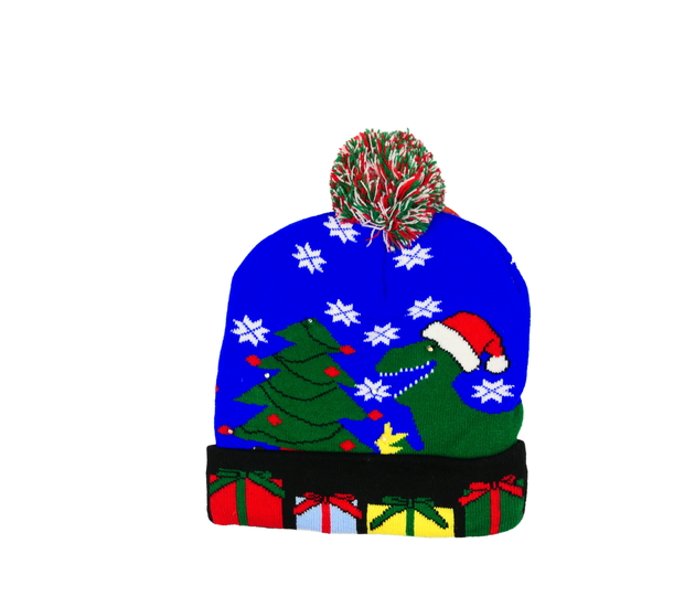 Nová modrá vánoční čepice 