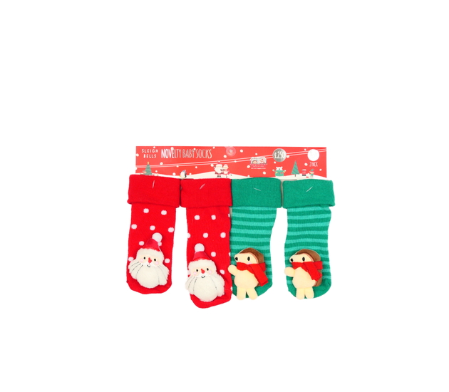 Nové vánoční baby ponožky 2 páry 