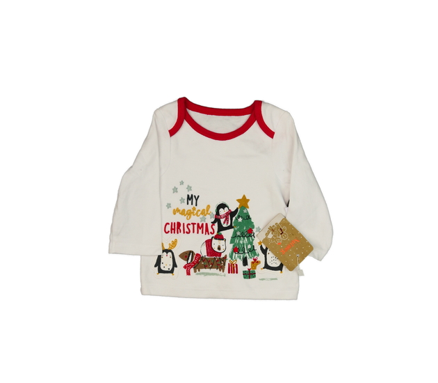 Nové bílé vánoční triko Nutmeg