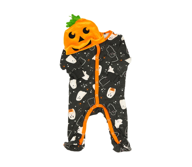 Tmavý halloween overal a čepička