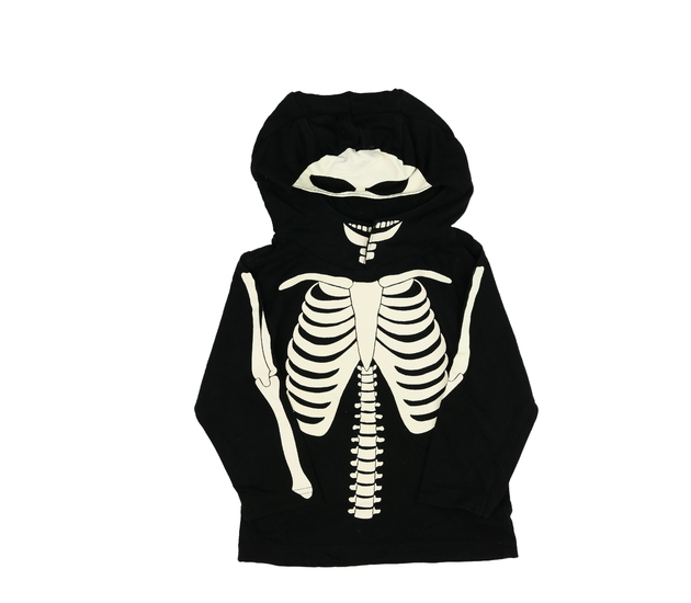 Černá kostlivcová halloween mikina H&M 