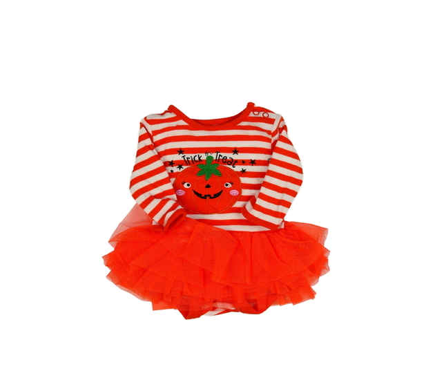 Oranžové halloween body se sukýnkou Tu