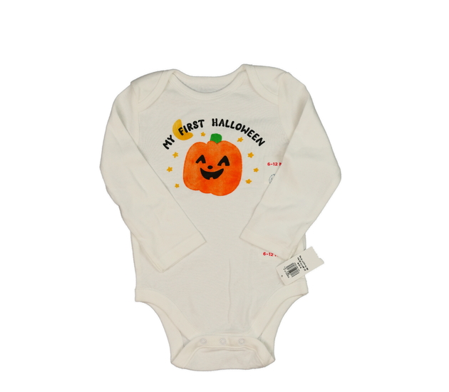 Nové bílé halloween body s dýní