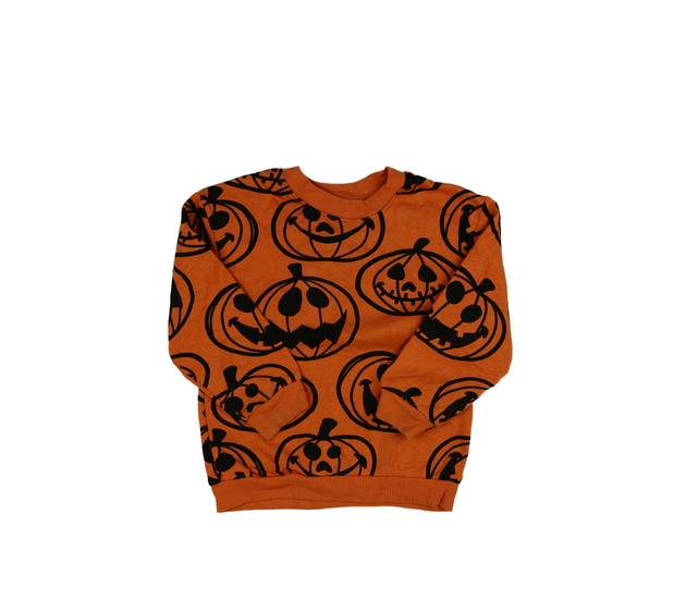 Oranžová mikina s halloween dýní H&M
