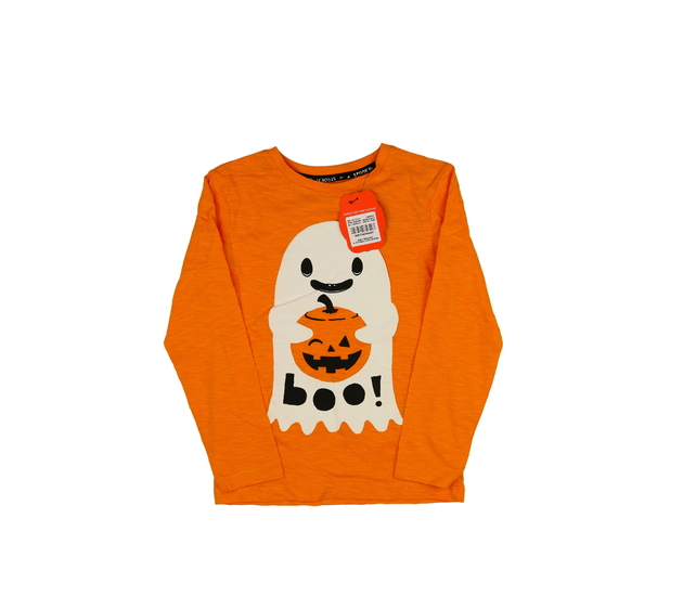 Nové oranžové triko s duchem halloween Tu