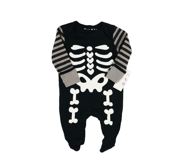 Nový tmavý halloween overal kostra Nutmeg 