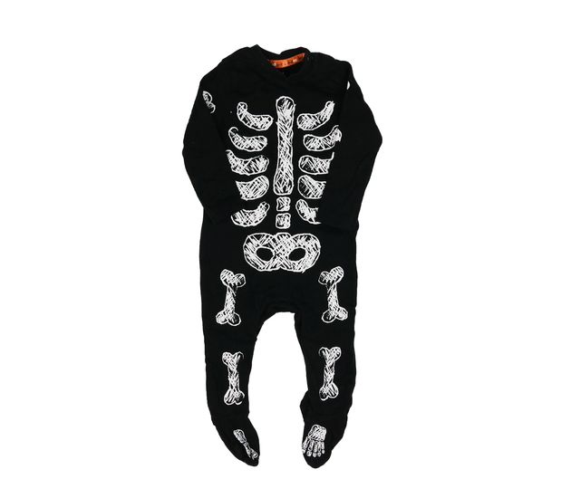 Černý halloween overal s kostrou F&F