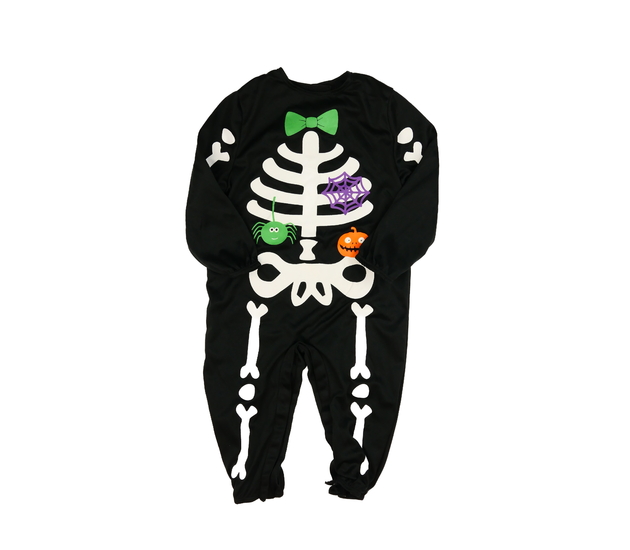 Černý overal s kostrou halloween 