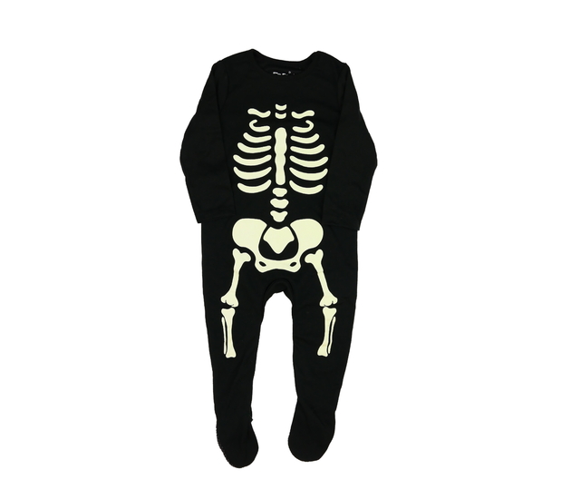 Černý halloween overal  s kostrou F&F