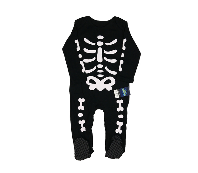 Nový černý halloween overal kostra George