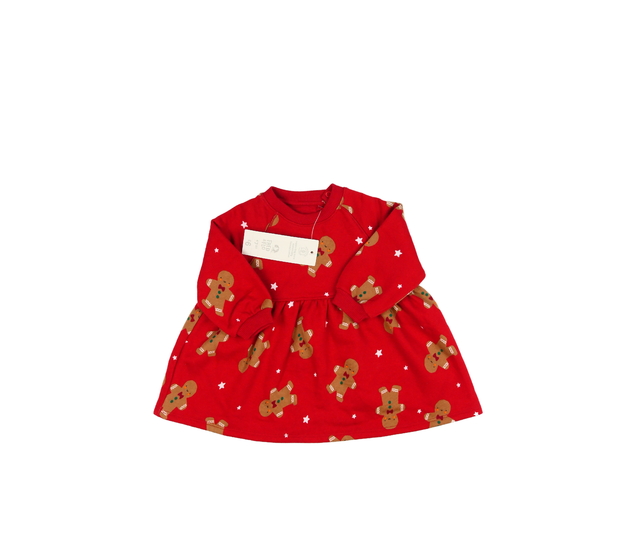 Nové červené mikinové vánoční šaty F&F