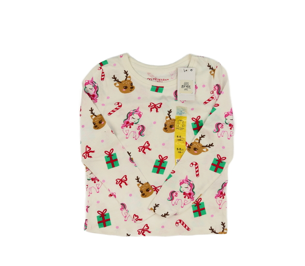 Nové bílé vánoční triko Primark 