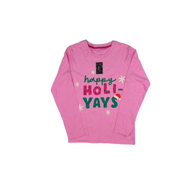 Nové růžové vánoční triko George