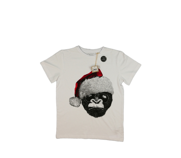 Nové bílé cool vánoční triko Next