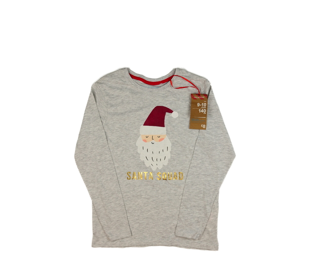 Nové šedé melírované vánoční triko Primark 